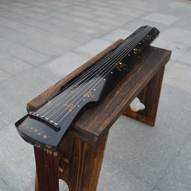 Chinese 7 Strings Guqin Wooden Handmade Traditional String Instrument Guqin