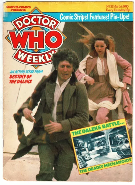 Doctor Who Weekly comic magazine #21 5th March 1980 Marvel UK - combined P&P