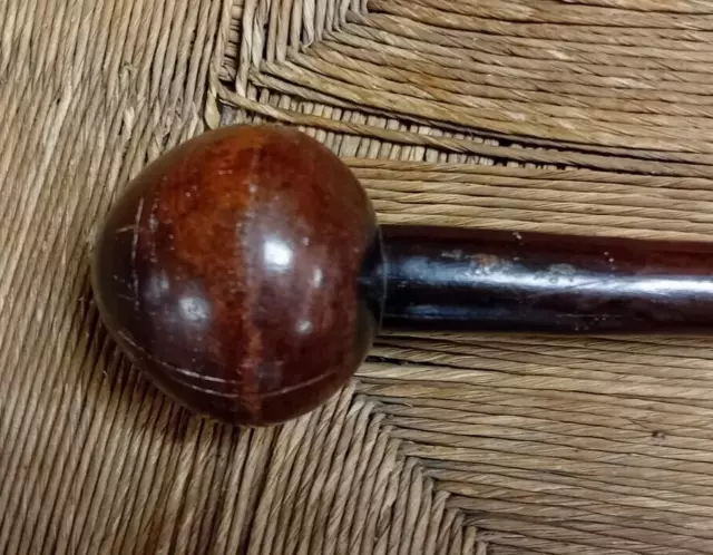 Early 20th Century African Zulu Hardwood War Club/Knobkerry 3