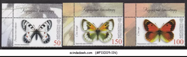 Kyrgyzstan - 2018 Butterflies / Butterfly - 3V - Mint Nh