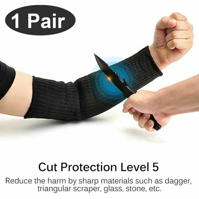 Acier Câble Cut-Proof Bras Manche Protection Bracer Travail 1-Pair Remplace