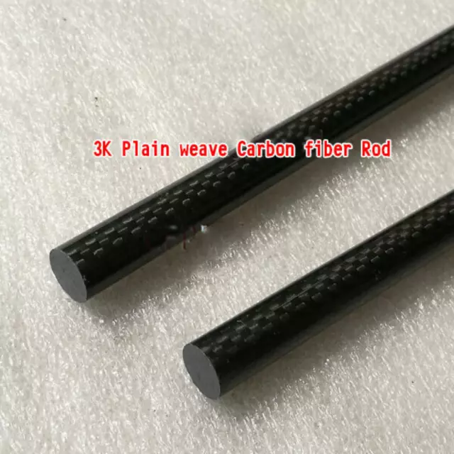 1pc 1000mm 3K Plain weave Surface Carbon fiber Rod Stick Club φ4 5 6 8 10 11mm