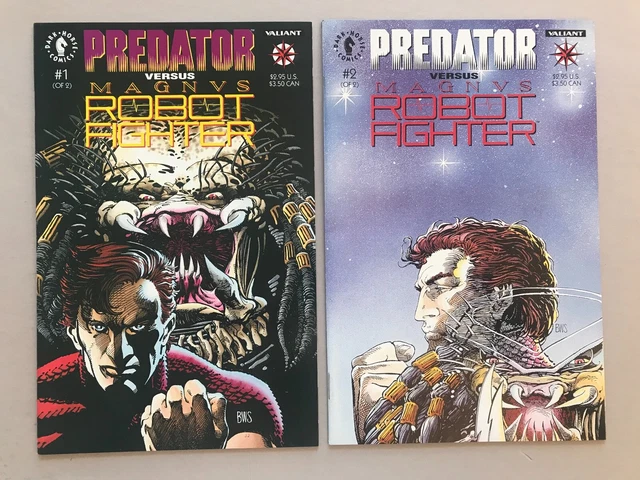 Predator vs. Magnus Robot Fighter #1 2 Valiant Dark Horse NM 9.4 1992-1993