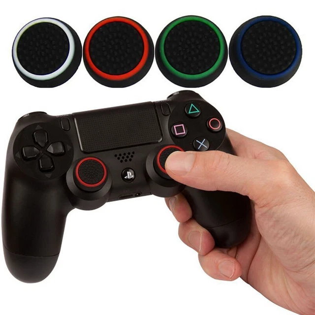 2 x High Extender Analogico Pollice Stick Grip Joystick Cap Cover per Playstation 4 per PS4 Xbox 360 PS3 Controller Calcio (Verde