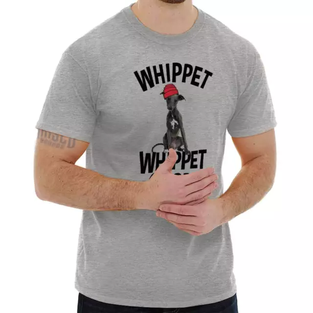 Whippet Good Funny Old Hip Hop Pop Music Cute Puppy Dog T Shirt Tee