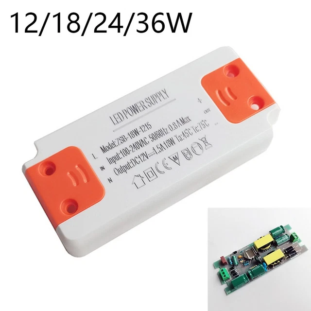 Transformateur LED 240V Vers 12V DC 100W - Alimentation 18-100W - Intérieur - Garantie 3 Ans