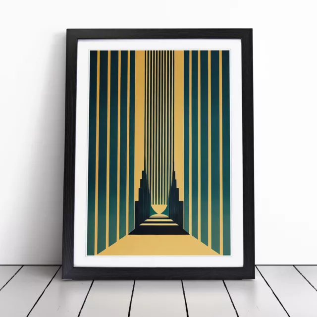 Art Deco Architecture No.1 Skyscraper Wall Art Print Framed Picture Poster