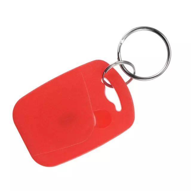 10Pcs ID Card Key Fobs RFID Proximity 125KHz TK4100 Read Only Tag Square Red