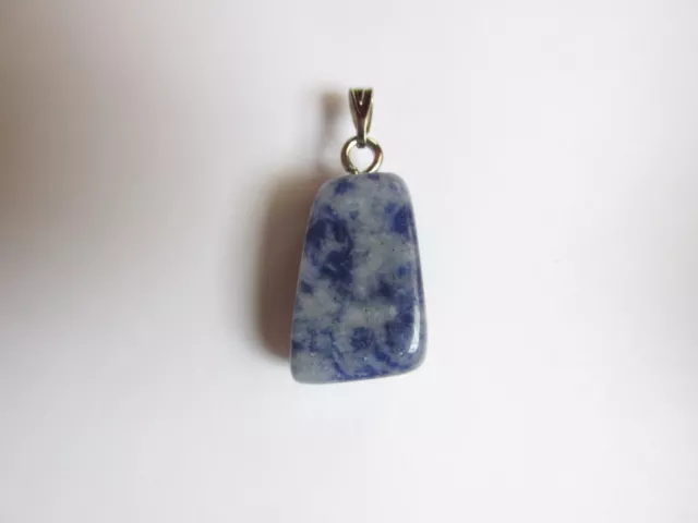 Pendentif Sodalite Pierre Naturelle Bijou Femme Confiance Lithotherapie Energie