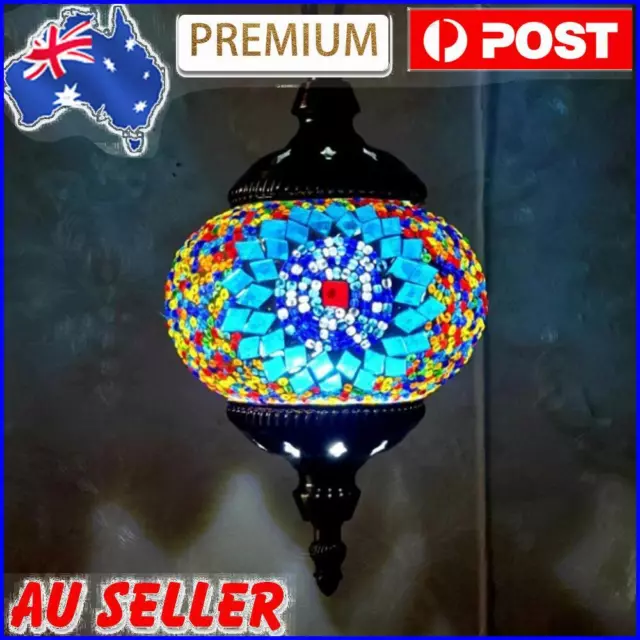 Decorative Glass Globe Fixture E27 Mosaic Pendant Light Romantic Home Decoration