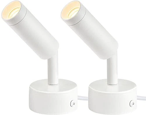 2 Pack Spot Lights Indoor, 120V Up Lights Indoor, LED Accent Spotlight, 3W