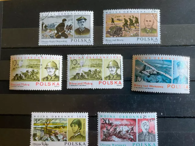 Briefmarken Polen Polska Mi-Nr. 2934 - 2935, 2991, 3113, 3115, 3160 gestempelt