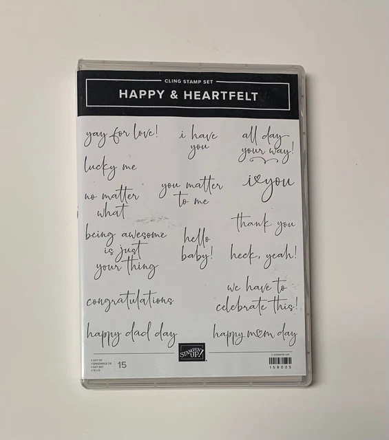***GREETINGS*** Stampin' Up! HAPPY & HEARTFELT Stamp Set