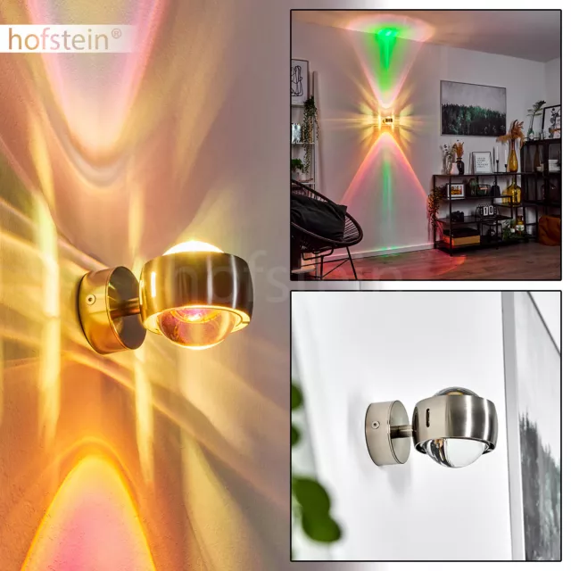 Moderne Wand Lampen Wohn Zimmer Leuchten Glas Flur Strahler 2 grüne Farbfilter