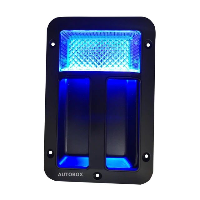 Coast Caravan LED Black Courtesy Entry Light On/Off/Blue Motorhome Camper Jayco