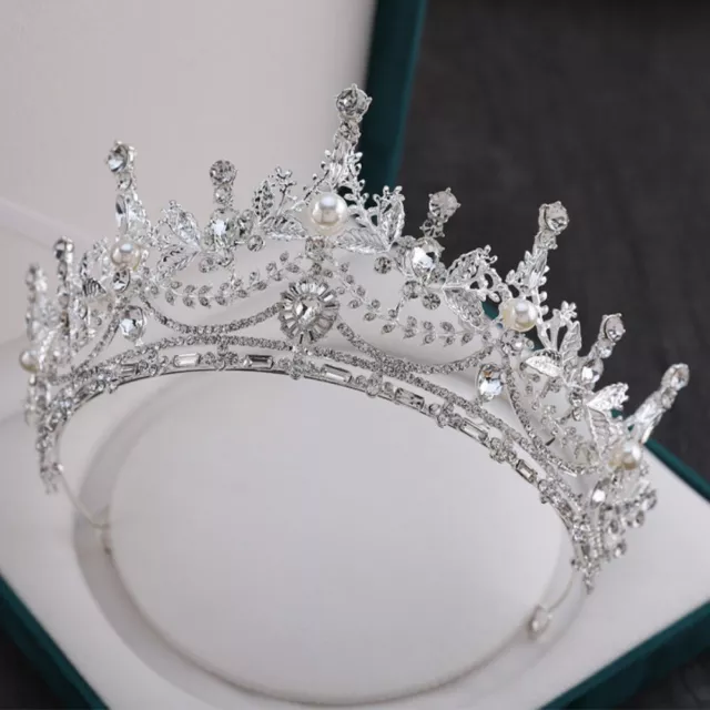 Baroque Vintage Bride Crown Hair Accessories Crystal Crown Rhinestone Tiara