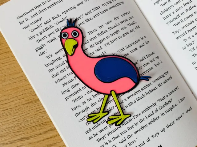 Garten Of Banban Inspired Opila Bird Bookmark - 3D Printed - Gamer Kid Gift Part