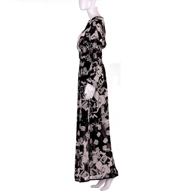 abito donna estivo griff alta moda couture brand lungo bianco nero cocktail seta 3