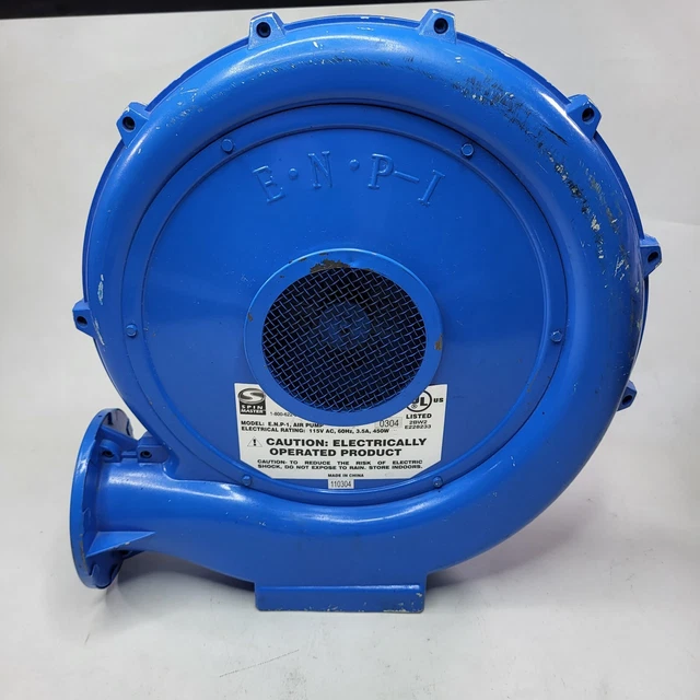 SPIN MASTER MODEL ENP1 Air Pump for Bounce House Blower Motor Tested