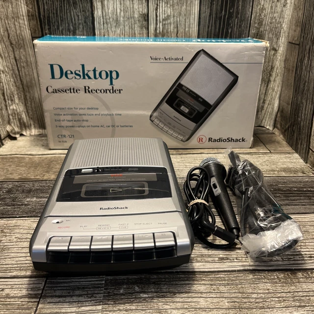 Vintage Radio Shack CTR-121 Desktop Cassette Tape Recorder Voice Activation
