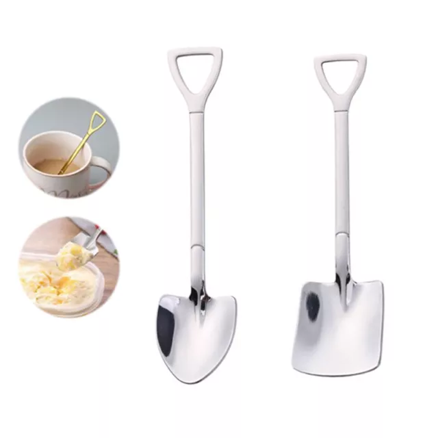 Stainless Steel Shovel Spoon For Coffee Tea Dessert Spoon Kitchen  Accessor-wf