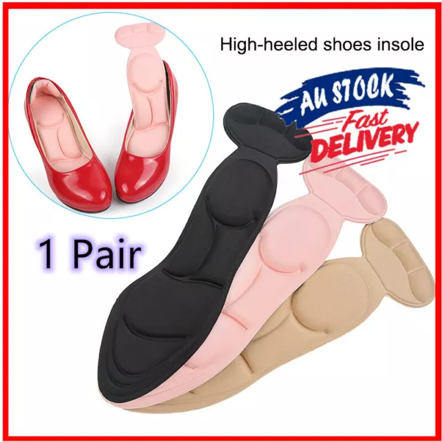 1Pair Insole Pads Insert Heel Post Back Breathable Anti-slip for High Heels Shoe