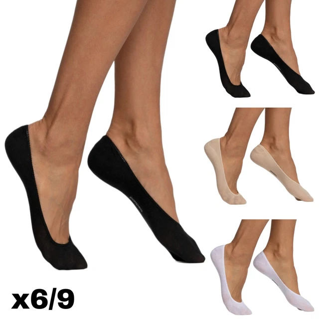 Pedalini Uomo Donna Con Silicone Antiscivolo Cotone Fantasmini Salvapiede Calze