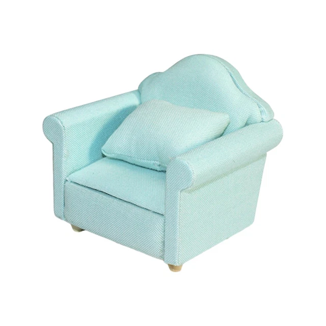 Amagogo Canapé Miniature 1/6 Échelle Pour Maison De Poupée - Meuble Salon Gris Pour Figurines 12 Pouces