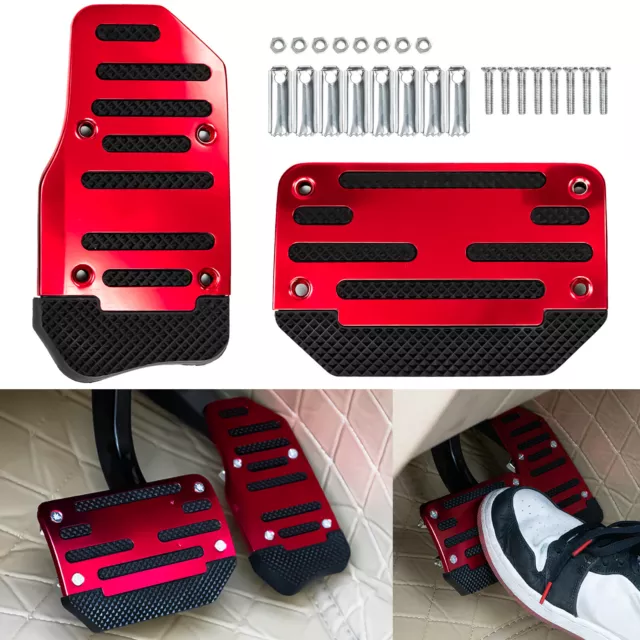 Universal Non-Slip Automatic Gas Brake Foot Pedal Pad Cover Car Accessories Kit