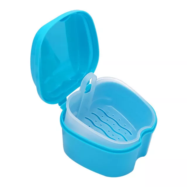Plástico Dental Caja de Almacenaje Oral Cavidad Limpieza Denture Caja Plástico]