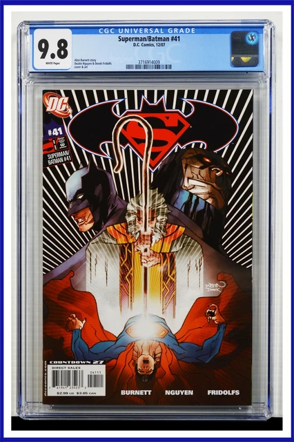 Superman Batman #41 CGC Graded 9.8 DC December 2007 White Pages Comic Book