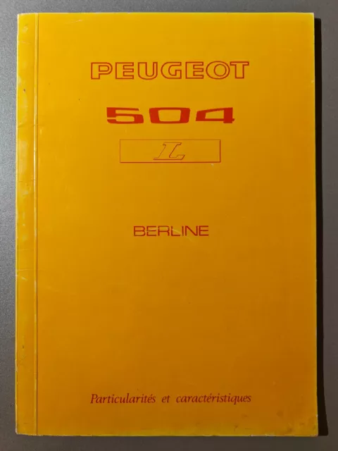 Brochure Peugeot 504 L Berline (1973)