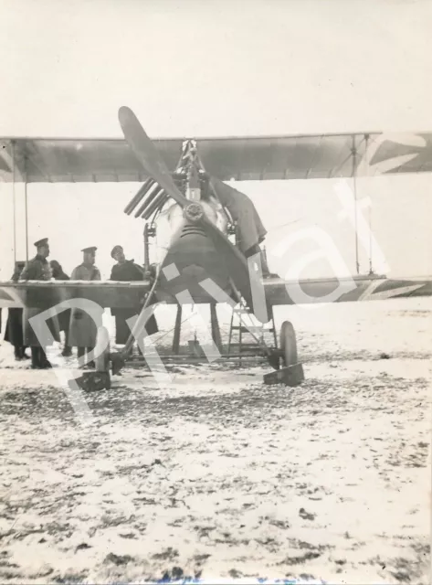 Foto WK I Jasta 17 Frankreich France Flugzeug Doppeldecker Soldaten L1.35