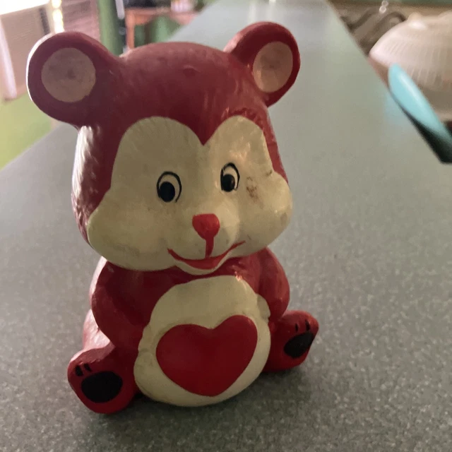 Vintage Care Bear Style Bank  4.5 Inches Tall