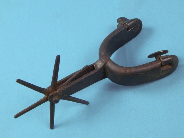 Antique Old Single Cowboy Western Americana Mexican Spur Spurs 9