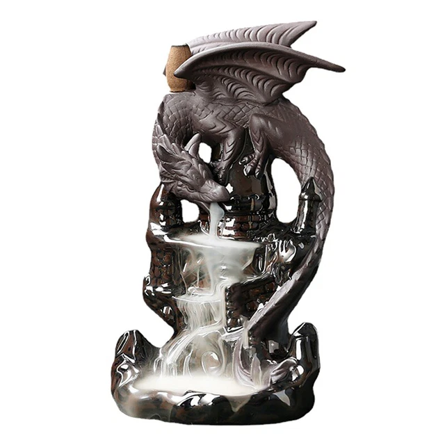 Incienso Cascada Incienso Cerámica Dragón Juego Decorativo Mixto Incienso Incienso Cerámica Dragón Juego Decorativo Mixto ConsacciónR3T5