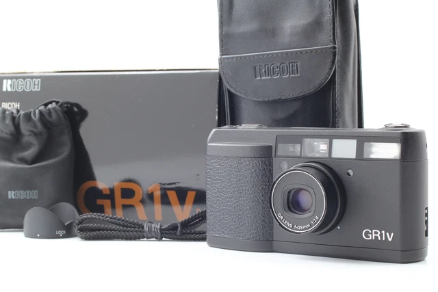 LCD Works! [Top MINT in Box] Ricoh GR1v GR-1v Black 35mm Film Camera From JAPAN 3