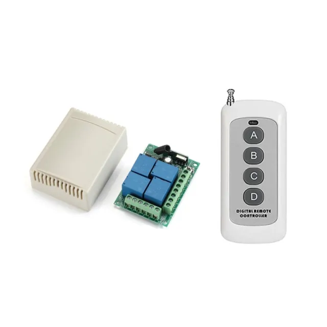 1X(Wireless Remote Control Switch with 4 Channel 433Mhz Garage Remote Control M8