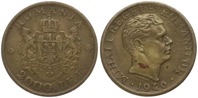 Rumänien - Romania 2000 Lei 1946 - X