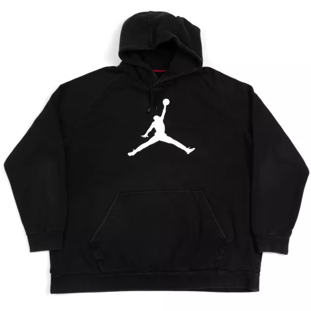 Nike Air Jordan Black Pullover Fleece Hoodie Mens Large Jumpman Logo 3xl