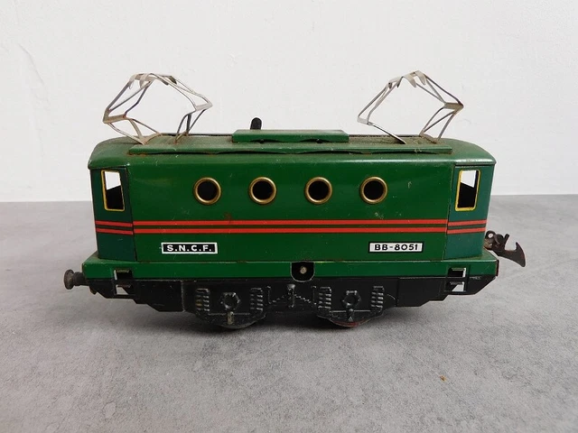 TRAIN ANCIEN JOUET LOCOMOTIVE ET UN WAGON HORNBY PAR MECCANO