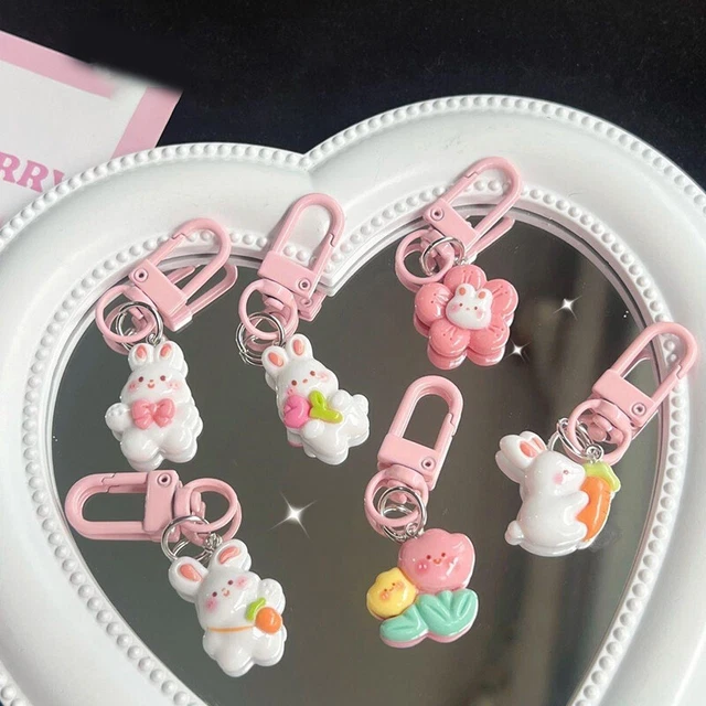 Rose Résine Support Téléphone Lapin Bureau Accessoires Mignons De