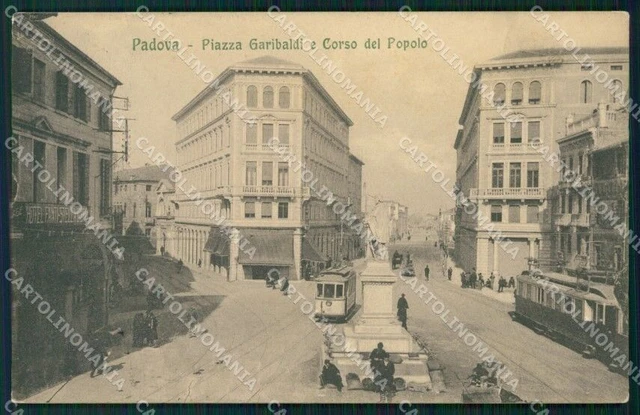 Padova Città Garibaldi Tram cartolina QT3816