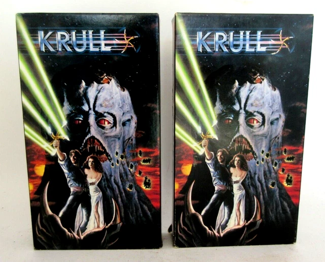 2 Old Vintage Krull VHS Tapes Ken Marshall & Lysette Anthony