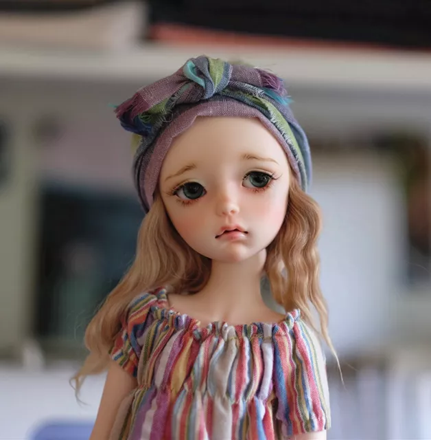1/4 BJD Doll Pretty Girl Female Bare Resin Ball Jointed Doll +Eyes +Face Makeup