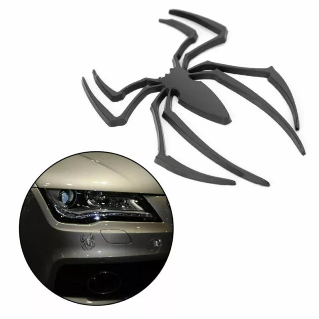 Auto Logo Car Sticker Metal Badge Emblem Spider Shape 3D Car Decal Sticker DIY