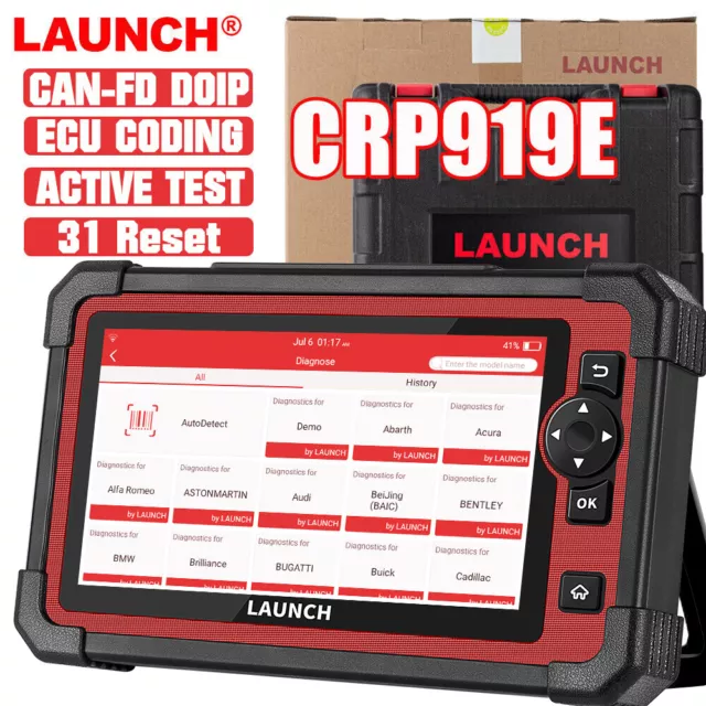 2024 LAUNCH CRP919E KFZ OBD2 Diagnosegerät Scanner Alle System Key Coding TPMS