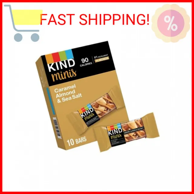 KIND Minis, Caramel Almond & Sea Salt, 0.7 Ounce (Pack of 10)