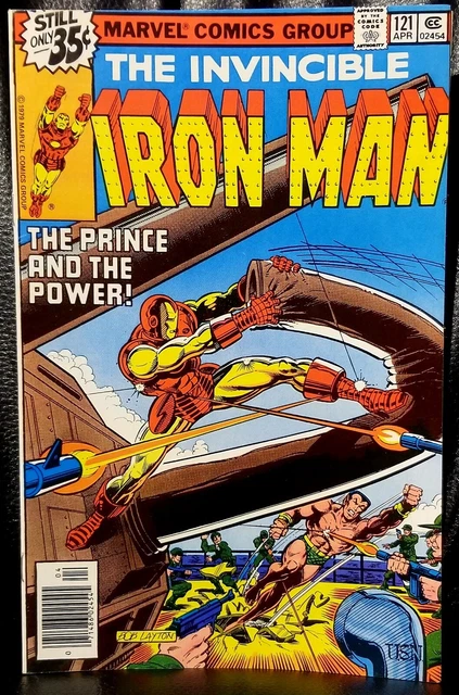 The Invincible Iron-Man #121/ Vs The Sub-Mariner/ Bronze  Age/ Marvel Comic 1979