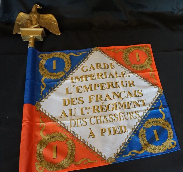 DRAPEAU NAPOLÉON DRAPEAU des chasseurs à pied de la garde impériale 1